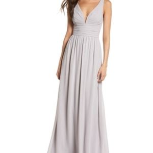 Lulus grey bridesmaid dress